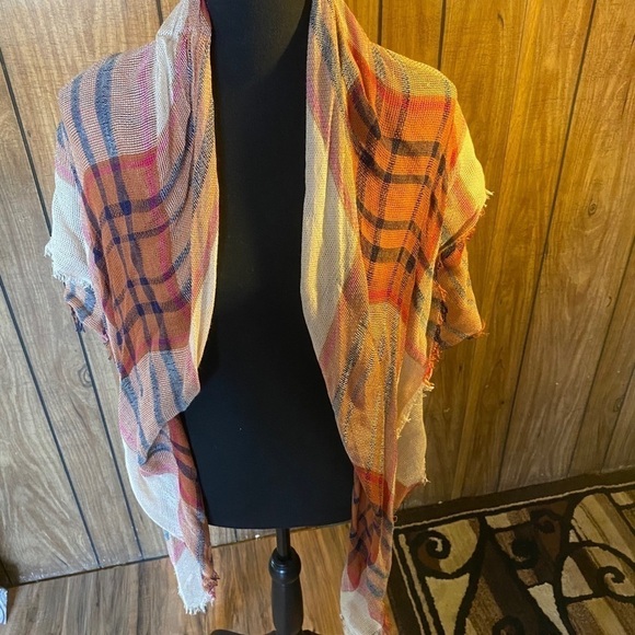 Wrap/Scarf plaid colored heavy duty - Picture 2 of 4